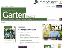 Tablet Screenshot of gartenpraxis.de